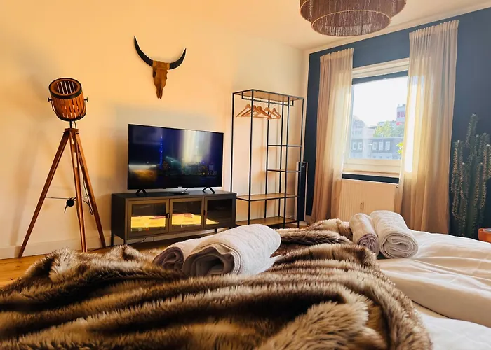 Apartment Klassen - Exklusives - Zentral Und 4km Zur Messe -kingsizebett *